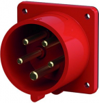 Mounted CEE-plug 32A 5p 6h 400V IP44, red 1409 | 4015394010395