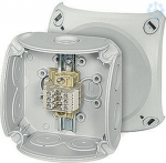 Junction box RK 0203 T IP66 grey, with 3 terminal blocks, WKM 2,5/15, 1,5-2,5mm2 62000171 | 4012591125624