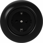 Socket outlet, black Renova WDE007077 | 3606481142306