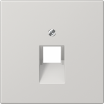 Cover plate for modular IAE/UAE data socket, light grey, 1xRJ45, LS LS969-1UALG | 4011377948303