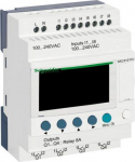 Compact smart relay Zelio Logic, 12 I O, 100..240 V AC, clock, display. range of product: Zelio Logic - product or component type: compact smart relay. SR2B121FU | 3389110547641