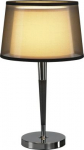 Table lamp BISHADE A60, E27, 40W, chrome/black 155651 | 4024163132855