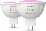 Hue smart bulbs MR16, White and Colour Ambiance, GU5.3, 6.3W, 400lm, 2 pcs. 929003575302 | 8719514491649
