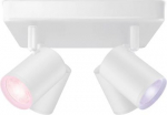 Ceiling spotlight IMAGEO WiZ Spots 4x5W, 2200-6500K (RGB), 1380Lm, IP20, white 929003211201 | 8719514554559