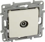 TV male passthrough socket Niloe - attenuation -14 dB - ivory 764652 | 3414970684837