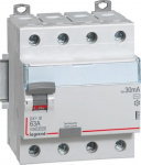 DX3 Residual Current Circuit Breaker (RCCB) 4P 63A 30mA AC 411662 | 3245064116626