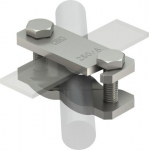 &bull; Armatūras stieņiem &Oslash; 6&ndash;22 mm un plakaniem vadiem 50 x 4 &bull; samontēta ar skrūvēm M10 x 40 &bull; vienkār&scaron;a montāža ar vaļējiem, gareniem caurumiem 5313023 | 4012195740476