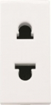 Color: White.   Rated voltage: 125 / 250 Vac   Rated current: 15 / 16A   Type A+C: 2P / NEMA 1-15R (non-earthed)    Screw terminals   Size: 1 module. 2CLA213501N1101 | 8427238187969