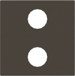 Color: Anthracite.   Cover plate for KNX sensors 1/2-gang code: 6125/98-509.   Size: 2 modules. 2CLA222120N1801 | 8427238100333