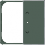Cover plate Symbol "arrows" for Venetian blind Two-part button Green - Sky Niessen 2CLA852643A1901 | 8427238227535