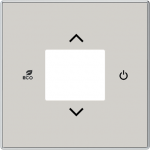 Color: Duna .   Cover plate with RTC symbols for free@home room temperature controler code: RTC-F-1, RTC-F-1-WL and RTC-F-2.1-1-WL.   Cover plate with RTC symbols for KNX room temperature controler code: 6108/18-500. 2CLA854060A6201 | 8427238236612