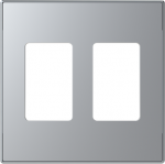 Color: SilverCover plate for 2-gangs VDI connection unit code: 8155.68, 8155.78 & 8155.88 2CLA855510A1301 | 8427238148526