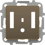 Color: Antique Gold   Cover plate for Bluetooth module code: 9368.4   Included: cover plate and mounting grid   Without fixing claws 2CLA856840A1201 | 8427238190105