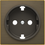 Color: Antique Gold.   Cover plate for Schuko socket outlet code: 8188, 8188.5 & 8188.6 2CLA858800A1201 | 8427238166766