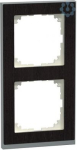 M-Pure Decor Frame, 2-gang, Wenge/a luminium, M-Pure Decor MEG4020-3671 | 4042811180843