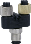 Y - connector, 2xM12 connectors to 1xM 12 connector - for FTB I/O splitter box FTXCY1212 | 3389110417609
