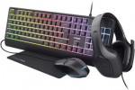 KEYBOARD +MOUSE GXT792 QUADROX/4-IN-1 BUNDLE ENG 25155 TRUST 25155 | 8713439251555