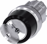 RONIS key-operated switch, 22 mm, round, metal, shiny, lock number SB30, with 2 keys, 2 switch positions O<I, momentary contact type, Actuating angle 45�, 10:30h/12h, key removal O, possible special locks: SB31, 421, 455 3SU1050-4BC01-0AA0 | 40112099 ...