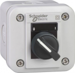 Control station, Harmony XALE, selector switch, for XB7 22mm, 2 positions, plastic, grey, white mark XALE1345 | 3389119017756