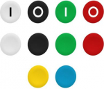 Cap for multiple-headed push button, Harmony XB4, wireless, plastic, 6 colors choice, 22mm, set of 1 ZBA79 | 3606480334665