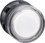 Head for illuminated push button, Harmony XB5, clear flush, 22mm, BA9s bulb, spring return, unmarked ZB5AW37 | 3389110137071