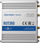 Industrial Cellular Router RUT360, 4G 300 Mbps, 10/100 Mbps, IEEE 802.3, IEEE 802.3u standards, supports auto MDI/MDIX crossover, 2x Ethernet LAN (RJ-45) ports RUT360 | 4779027312804