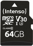 Memory card MICRO SDXC 128GB C10, W/ADAPTER, Black 3433491 | 4034303030095