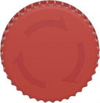 Complete non illuminated mushroom head push button, Harmony XB6E, 16mm, red pushbutton 32mm, trigger XB6ETN521P | 3606480597664