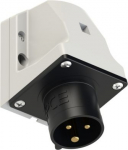 CEE-wall mounted plug 3x16A (2P+PE) 7h IP44 black 513-7 | 9003399057625