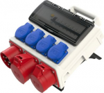Distribution box HORN, 32A/5, 16A/5, 4xSSD, GS32/5, Pc KOMPLE, IP44 9004002WE | 9003399805516