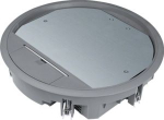 supply-unit R10 round for 10 devices for flooring 12 mm steel grey VR10127011 | 4012002245095