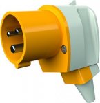 Industrial Plug 3x16A 4h 110V IP44 yellow, angled 1410 | 4015394010401