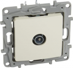TV single star socket Niloe - 9.5 male - attenuation 1 dB - ivory 764651 | 3414970684806