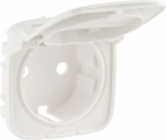 Cover plate Valena Allure - 2P+E socket - with flap - German standard - pearl 754849 | 3414970509239