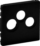 TV-R-SAT SOCKET COVER MAT BLACK VALENA LIFE 756792 | 3414972088350