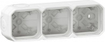 PLEXO 3 GANG BOX HORIZONTAL AND VERTICAL - WHITE 069688L | 3414971881488