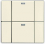 WaveLine Wall sensor 2 channel Wireless ivory white - Platform 63 2CKA006730A0033 | 4011395134092