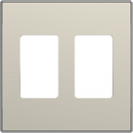 Color: Stainless Steel   Cover plate for 2-gangs VDI connection unit code: 8155.68, 8155.78 & 8155.88 2CLA855510A1401 | 8427238148533
