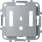 Color: Silver   Cover plate for Bluetooth module code: 9368.4   Included: cover plate and mounting grid   Without fixing claws 2CLA856840A1301 | 8427238190112