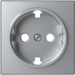 Color: SilverCover plate for Schuko socket outlet code: 8188, 8188.5 & 8188.6 2CLA858800A1301 | 8427238134444
