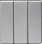 Rocker for Switch/push button, Three-part rocker Aluminium - Impressivo 2TKA000515G1 | 6418677329241