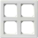 Cover frame, Exxact, Primo, 2 x 2 gangs, white WDE002344 | 3606480208614