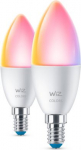 LED Bulb WiZ Wi-Fi BLE 40W C37 E14 922-65 RGB 2PF/6 470lm 2200-6500K 929002448842 | 8719514551275