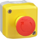 Control station, Harmony, plastic, yellow, 1 red mushroom head push button 40mm, emergency stop turn XALK178FH7 | 3389119413947