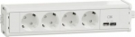 Unica system+ - Mod Unit - 4xDE SO+USBA/C - White INS44232 | 3606489819637