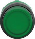 Head for illuminated push button, Harmony XB5, round green projecting, 22mm, universal LED, push to ZB5AH33 | 3389110905922
