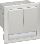 Thorsman - CYB-PB - switch up - 2-gang - white NCS 5980072 | 7315880074281