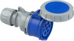 CEE connector 7x16A (6P+PE) 9h IP66/IP67 SHARK with cap blue 2172-9V | 9003399357992