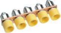 Jumper insulated, 4mm&sup2; , 5-way, screw connection KWJ04A5 | 3250613932145