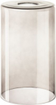 FENDA glass cylinder, 12.5 cm diameter and 20 cm high, smoked-glass look. 1000773 | 4024163190657